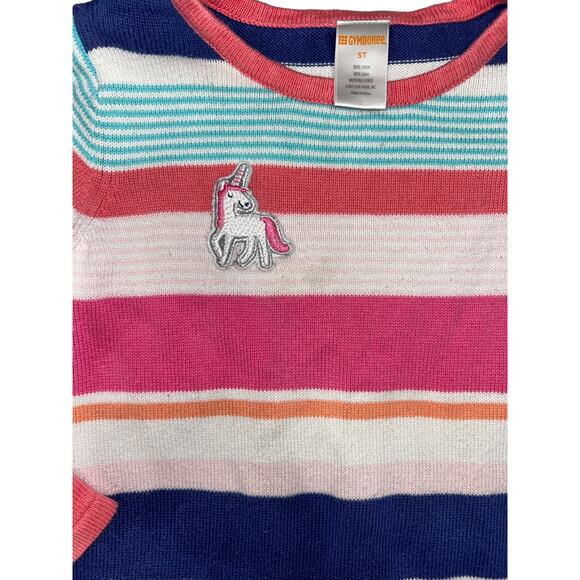 Gymboree Multi Colored Striped Sweater Dress 5T - Picture 4 of 7